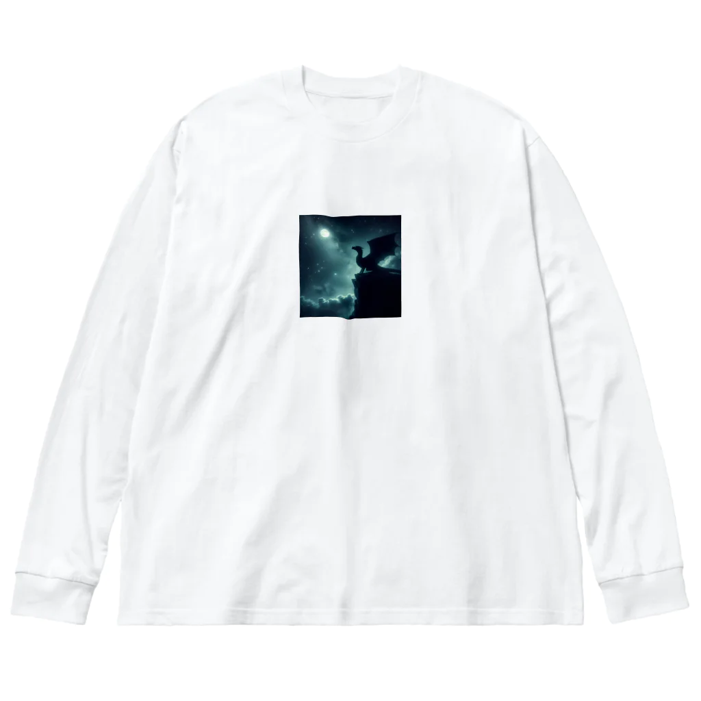 プラネテスの月と竜 Big Long Sleeve T-Shirt