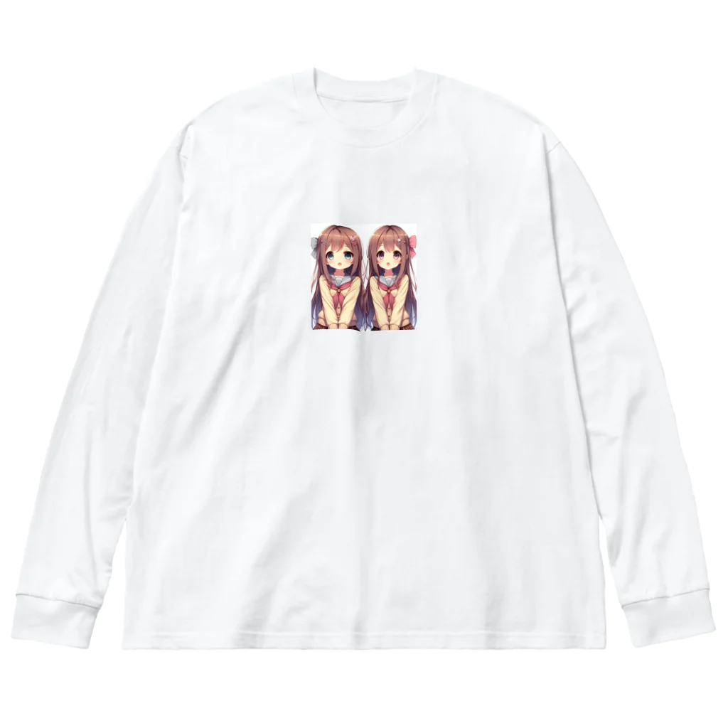 seigi2oo2の愛らしい可愛い双子の姉妹 Big Long Sleeve T-Shirt