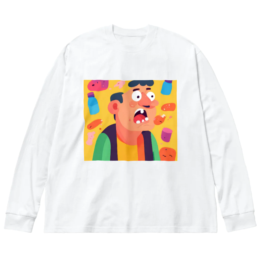 JINPACHIの粘り強い男 Big Long Sleeve T-Shirt