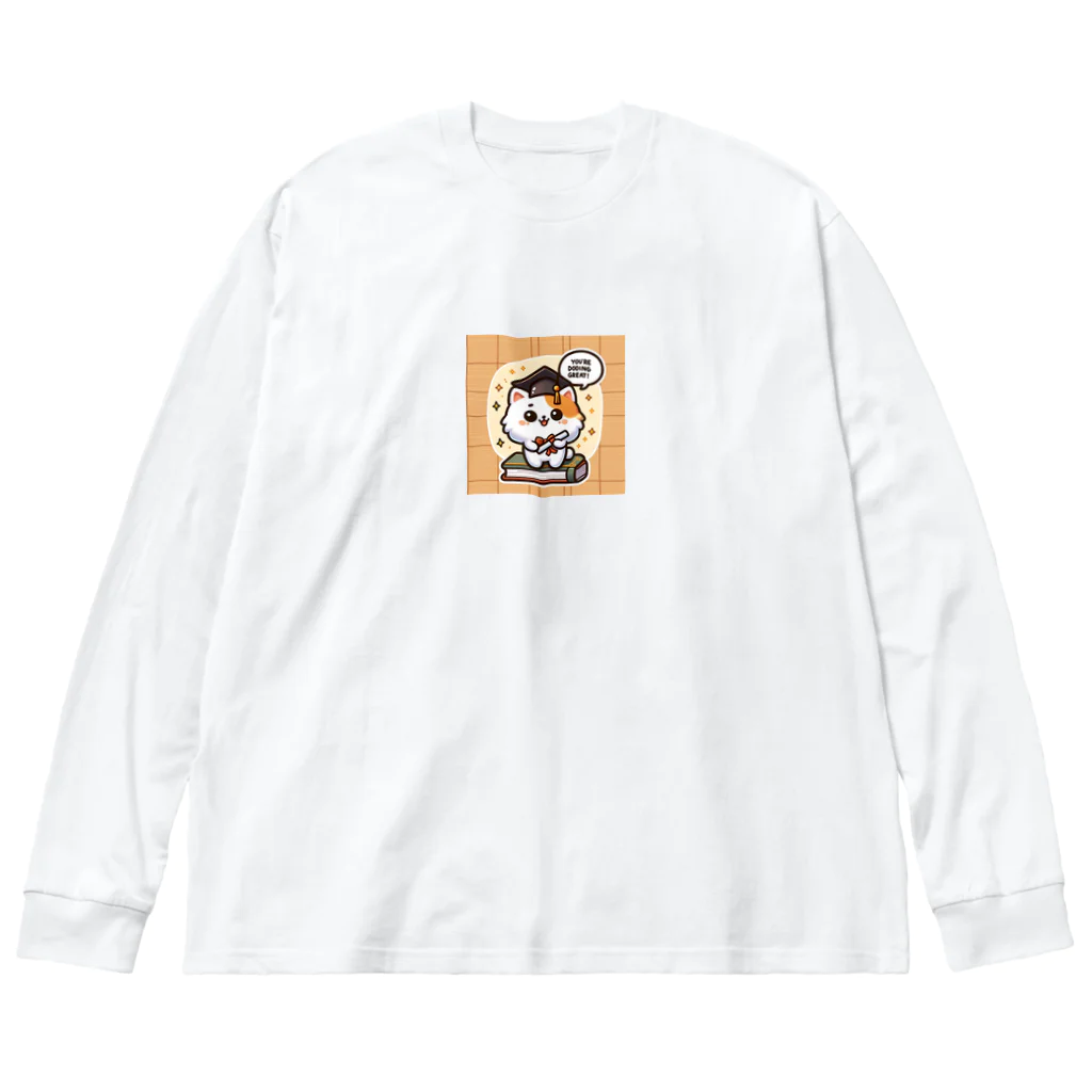 子猫カーニバルの子猫の応援 Big Long Sleeve T-Shirt