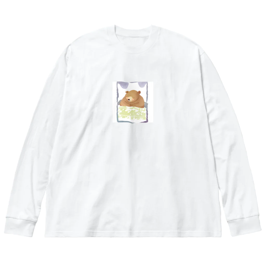 Fujiyamaのこたつくま ビッグシルエットロングスリーブTシャツ