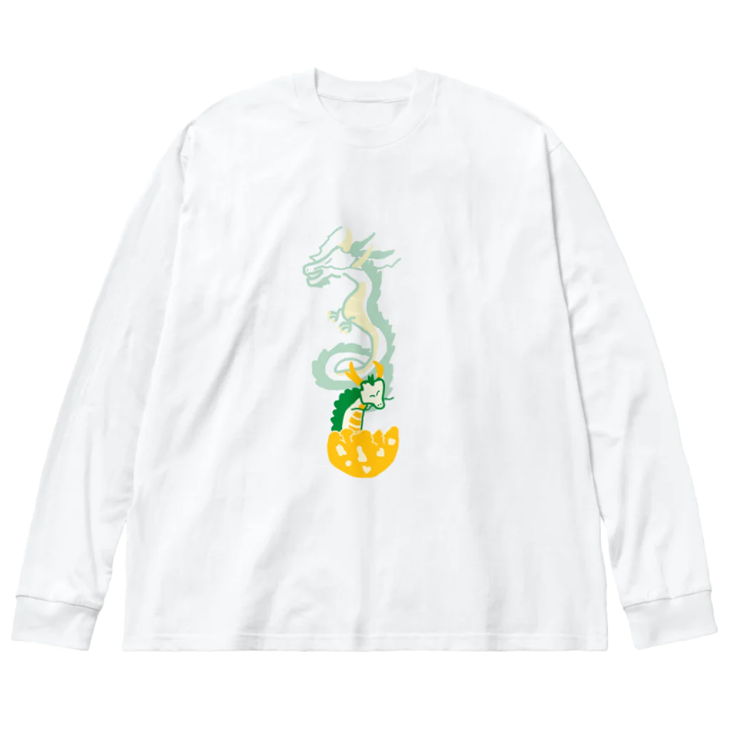 ときどき。よりみち日和。の大空を夢見る子龍 Big Long Sleeve T-Shirt