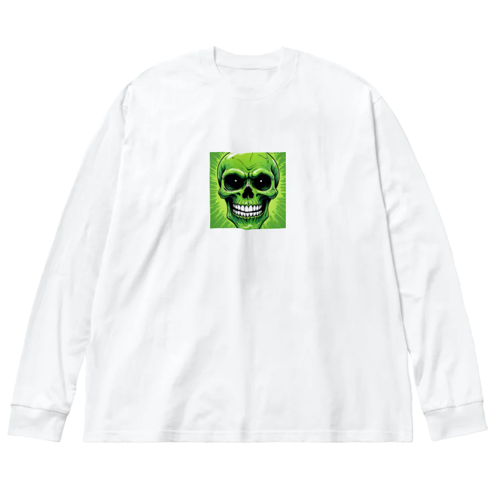 norimitu-の恐怖の緑髑髏グッズ Big Long Sleeve T-Shirt