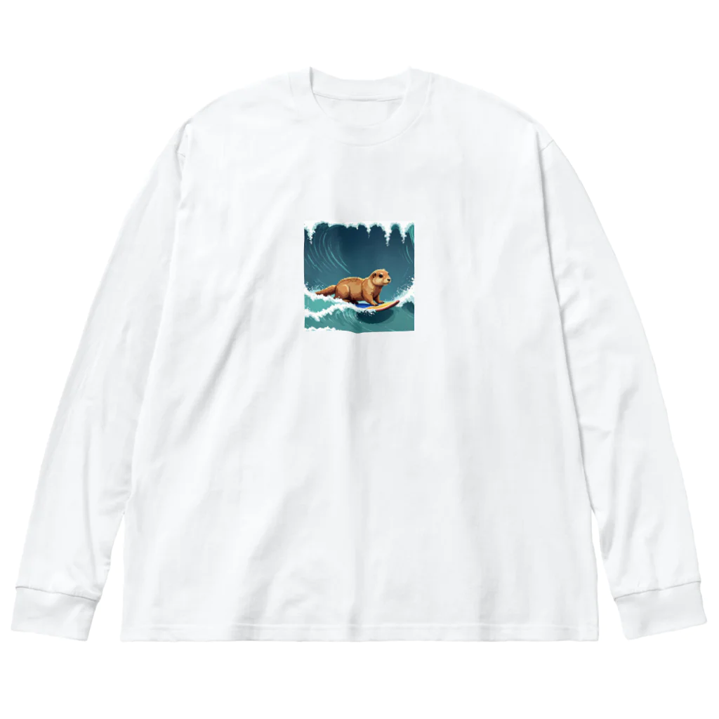 らんてき！のSurfin！プレーリードッグ ビッグシルエットロングスリーブTシャツ