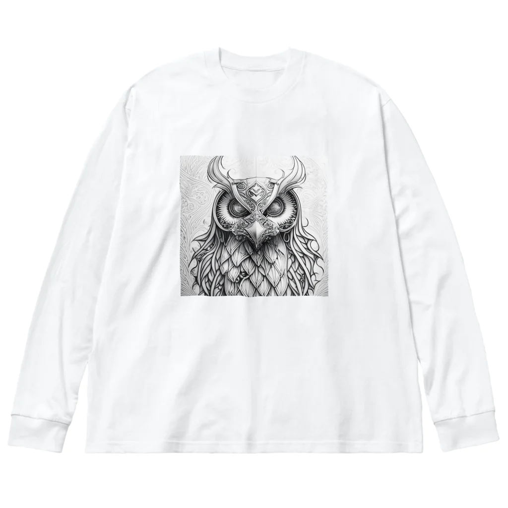 shime_savaの機械仕掛けの梟 Big Long Sleeve T-Shirt