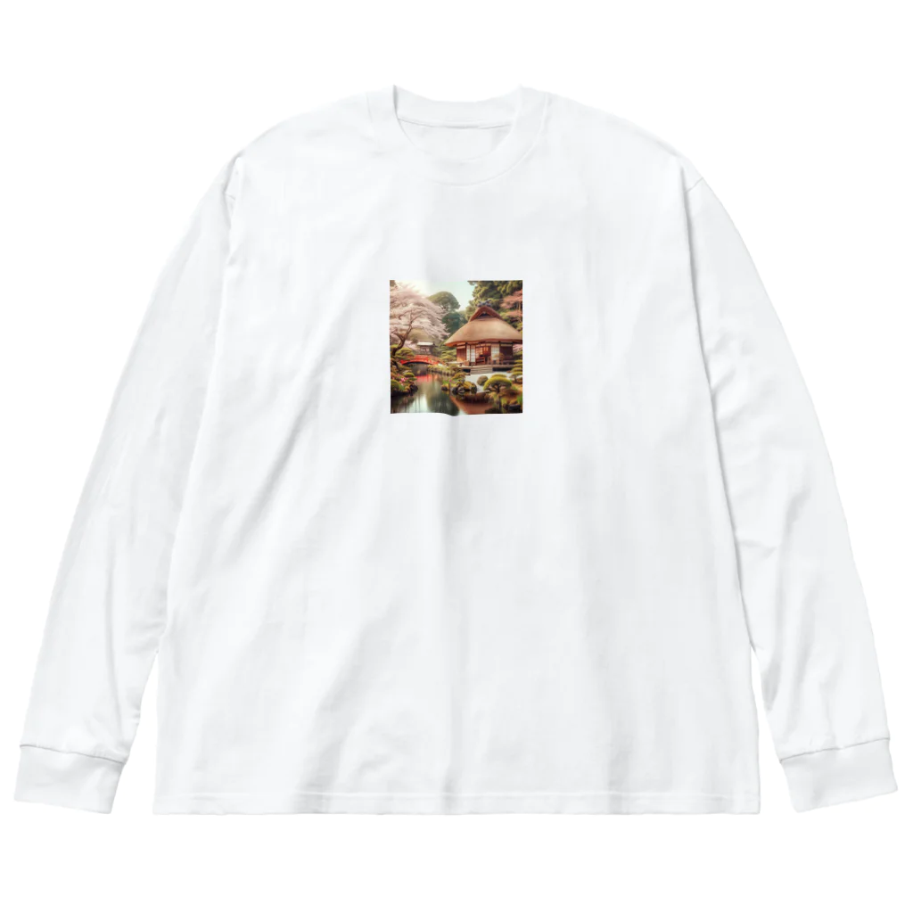 めろんグッズの日本の景色 Big Long Sleeve T-Shirt