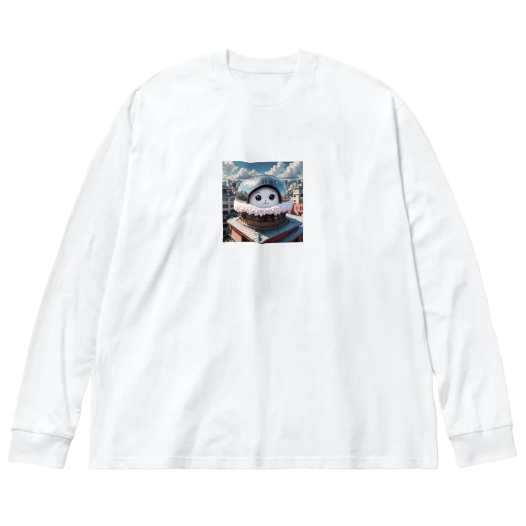 AI妖怪大図鑑の天体観測妖怪　バンポン Big Long Sleeve T-Shirt