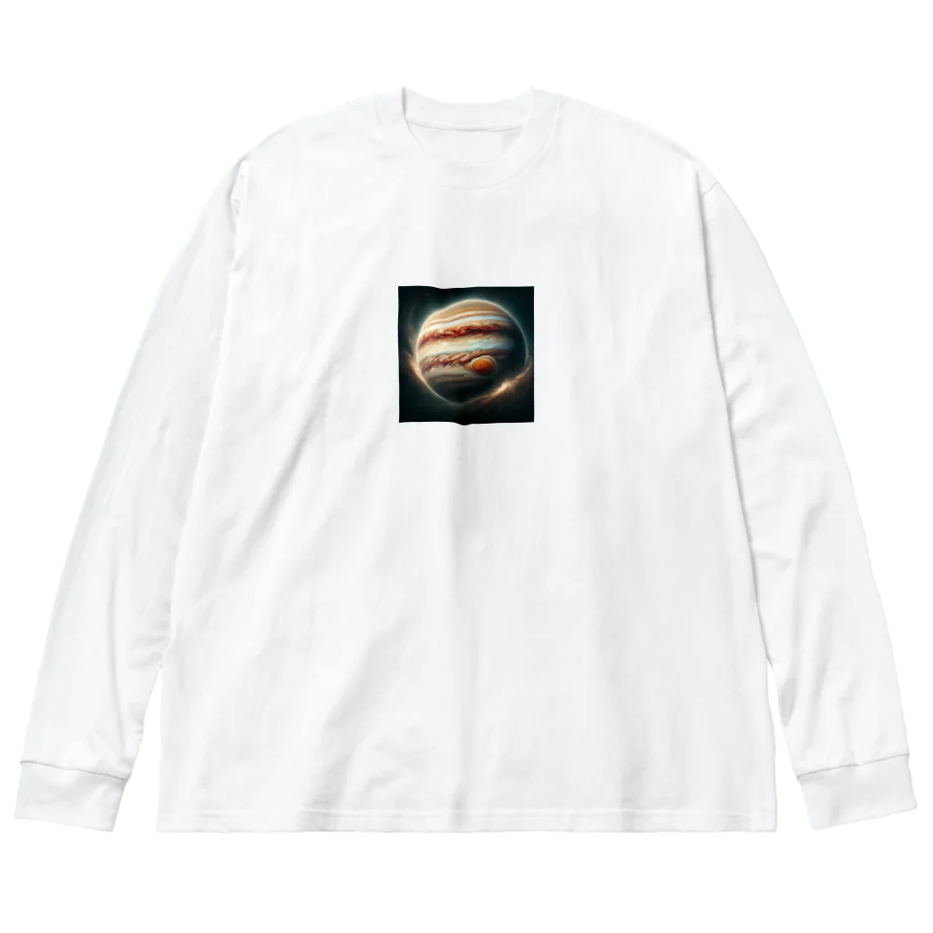 宇宙の神秘グッズ販売所のジュピター ビッグシルエットロングスリーブTシャツ