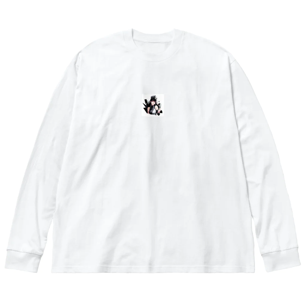 radio-bankのAI create girl.com Big Long Sleeve T-Shirt