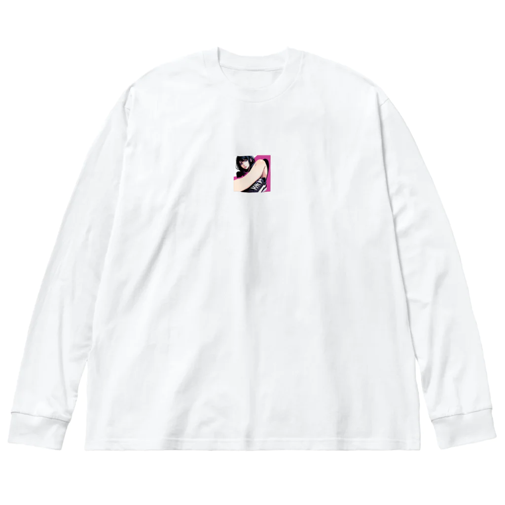 radio-bankのAi create スニーカー女子 Big Long Sleeve T-Shirt