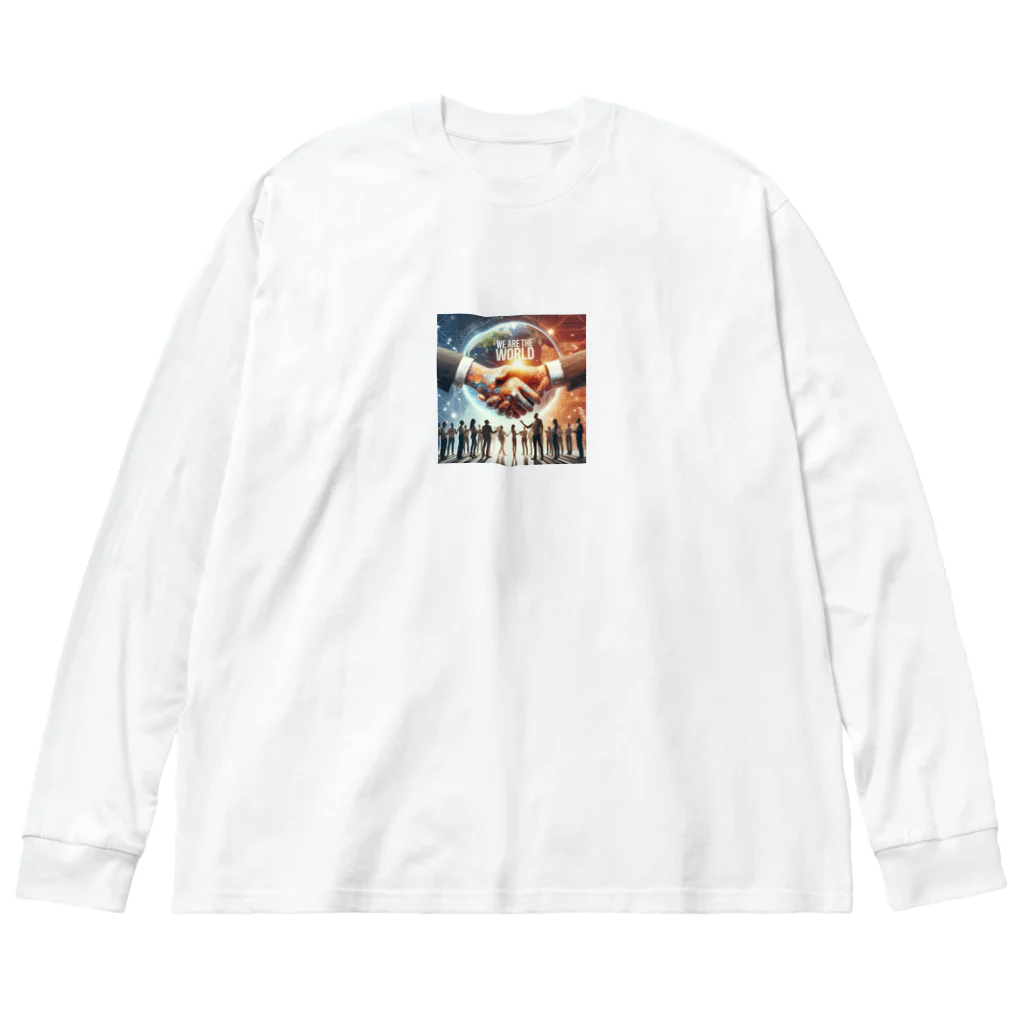 Qten369の愛は地球を救うα Big Long Sleeve T-Shirt