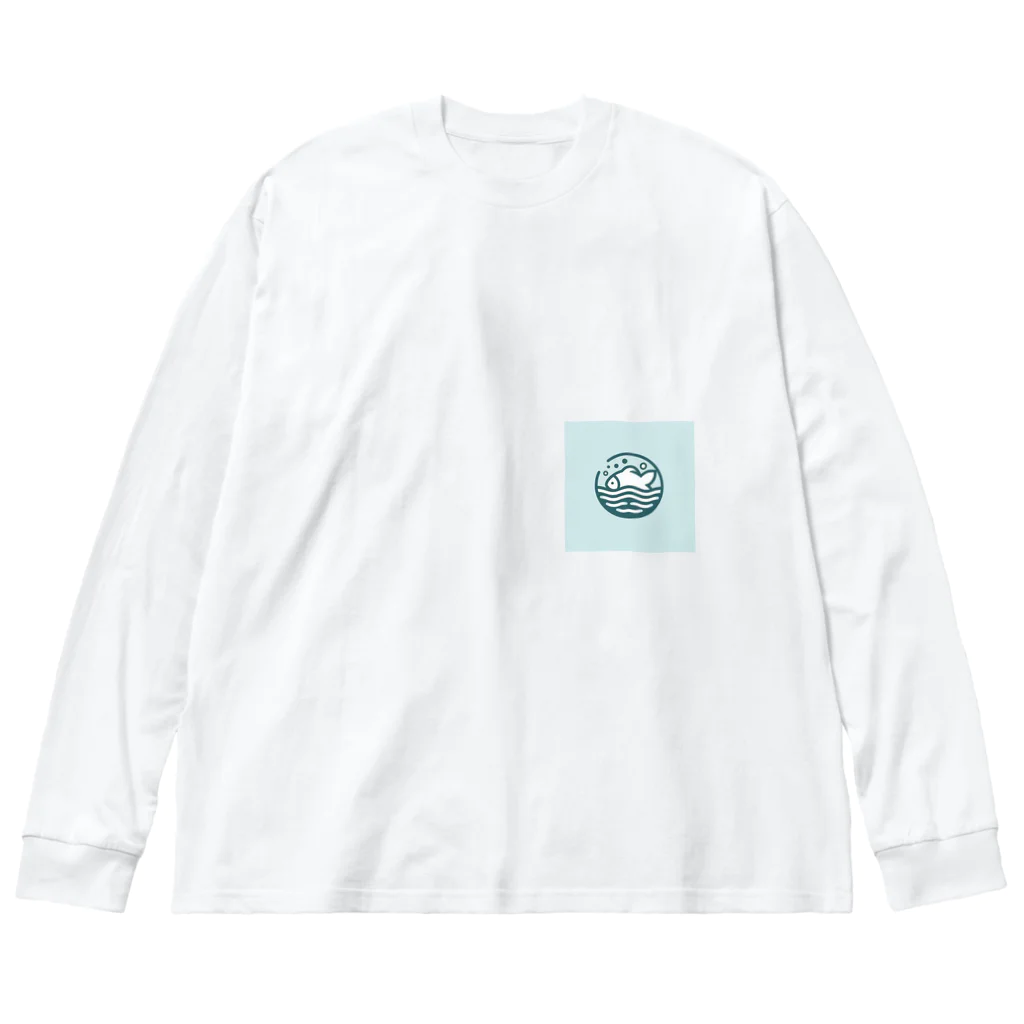 maturedのシンプルなお魚 Big Long Sleeve T-Shirt