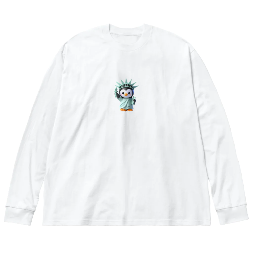 JUPITERの自由のペンギン像 Big Long Sleeve T-Shirt