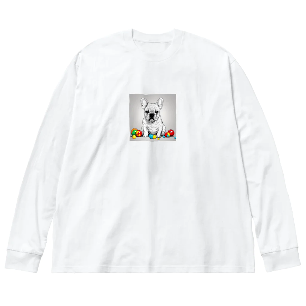 morisutoのいたずら好きなフレンチブルドッグ Big Long Sleeve T-Shirt