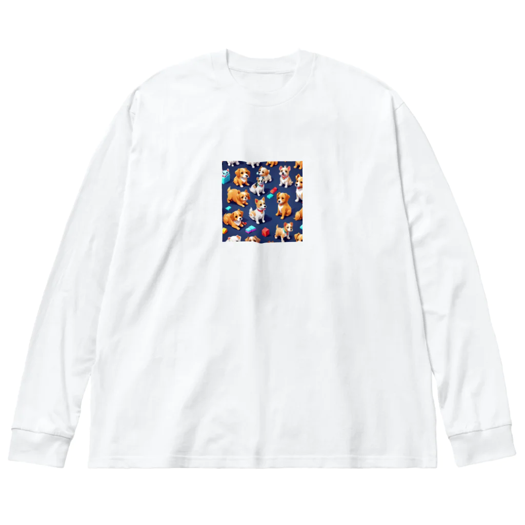 SipStyleStudioJPのワンちゃん大集合 Big Long Sleeve T-Shirt