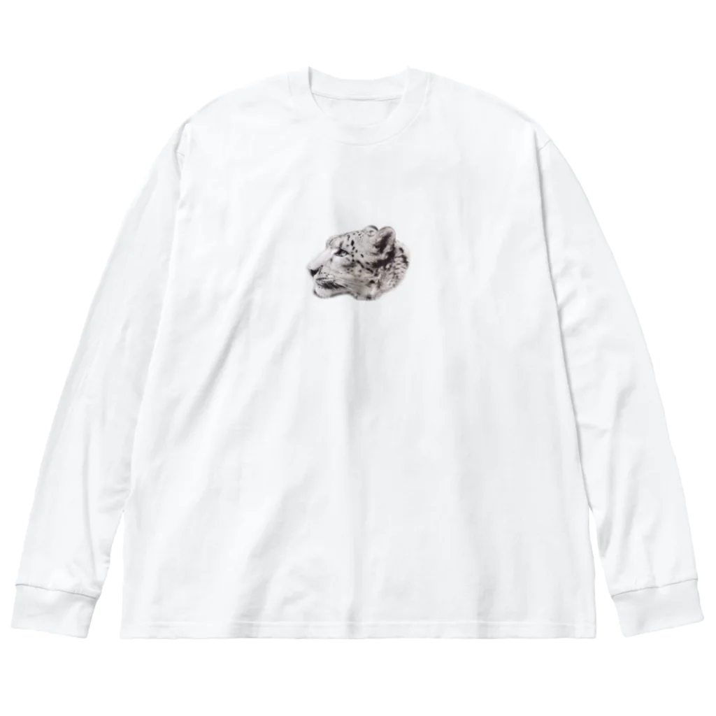 kuro-worldのユキヒョウ Big Long Sleeve T-Shirt