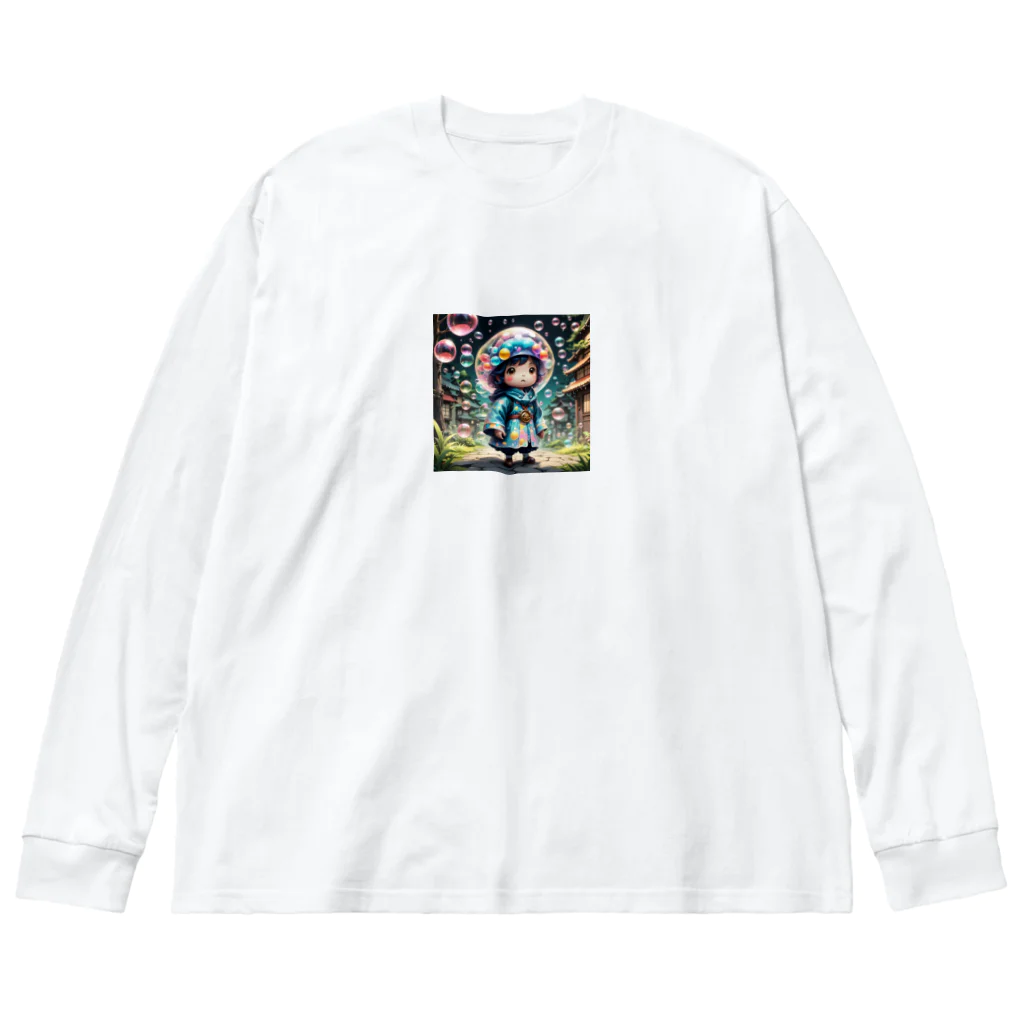 AI妖怪大図鑑のシャボン玉妖怪　パプル Big Long Sleeve T-Shirt