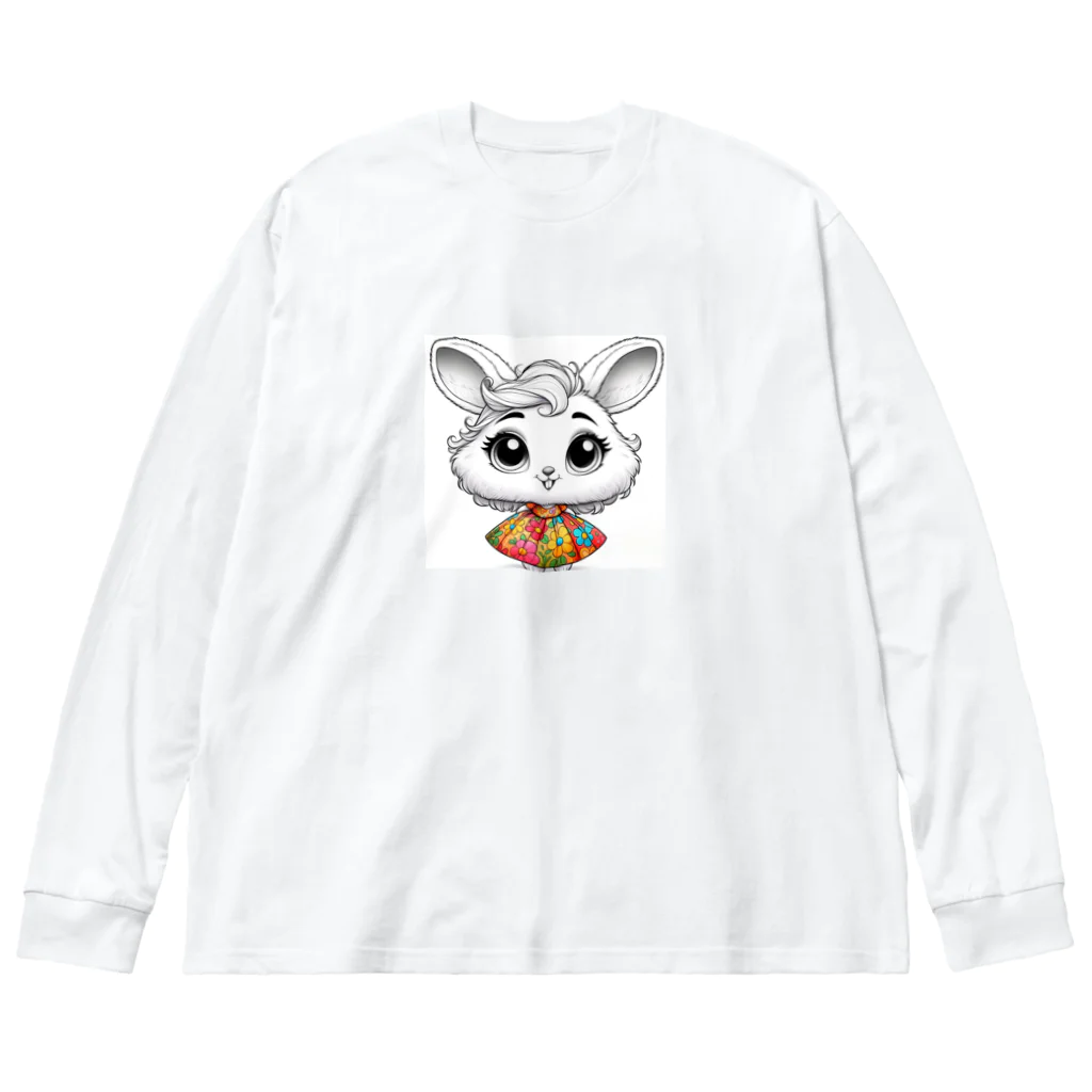 Kojironのうさちゃん ビッグシルエットロングスリーブTシャツ