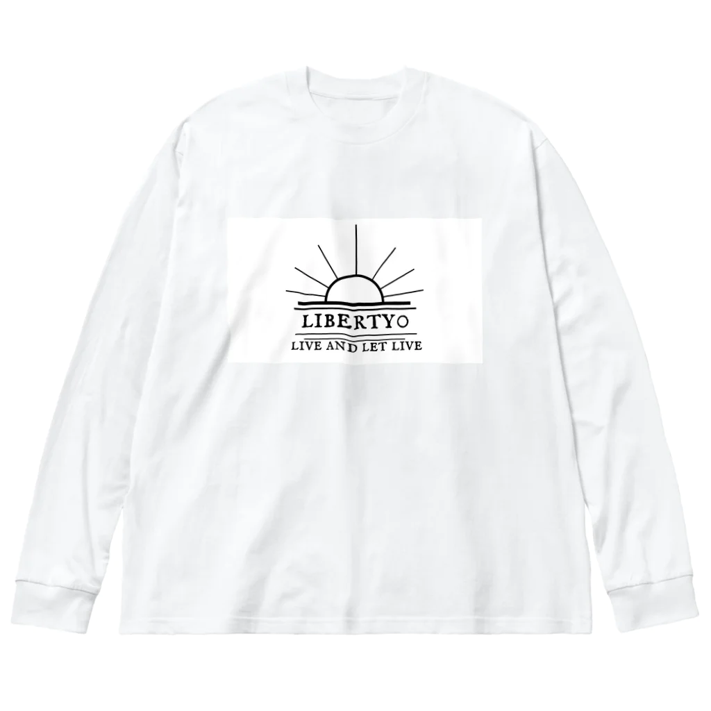 liberty0「リバティ・ゼロ」のliberty0(ホワイト) Big Long Sleeve T-Shirt