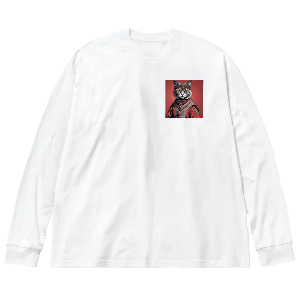 hogarakuの縄文猫 Big Long Sleeve T-Shirt