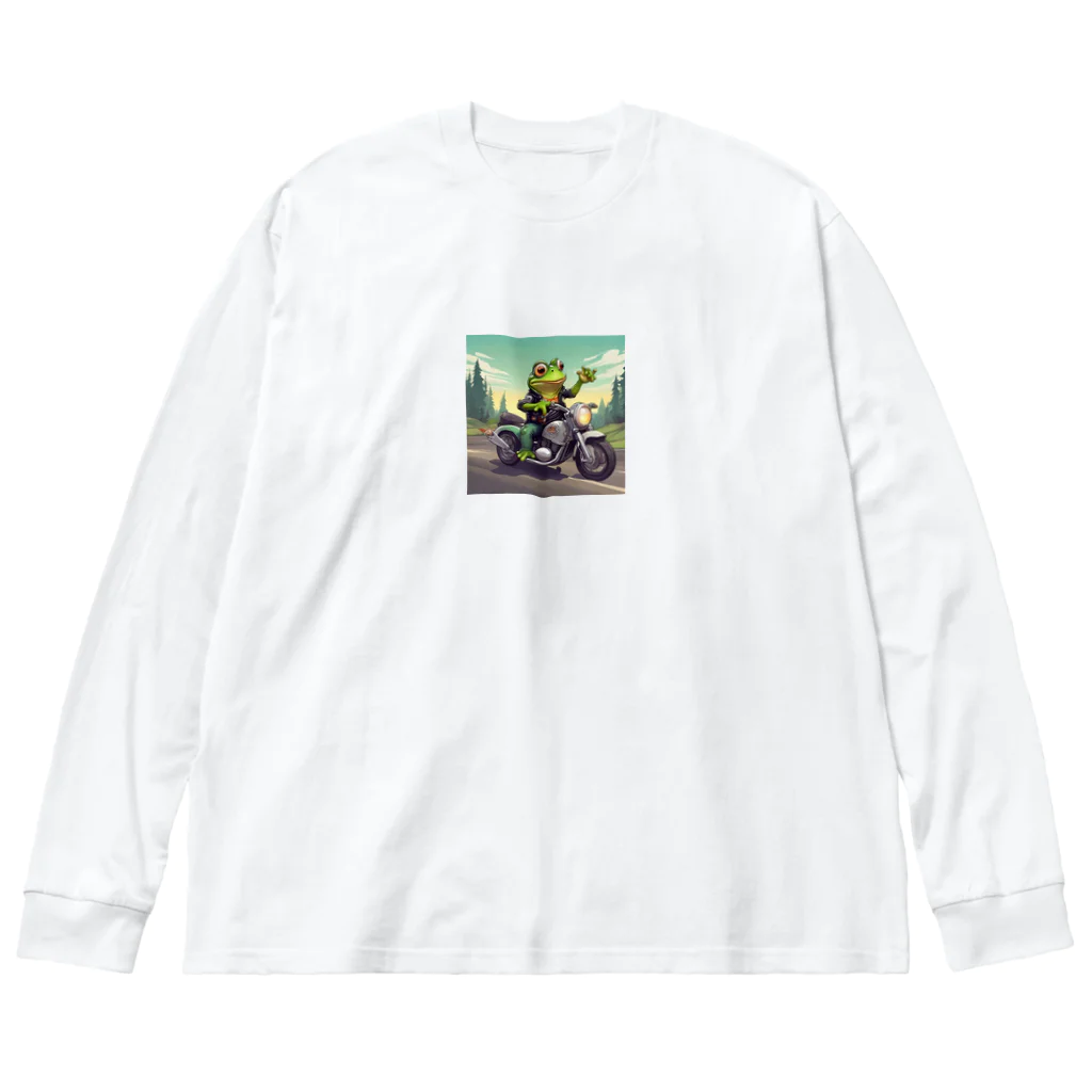 二宮大輔のカエルライダー4兄弟　3男　パオロ Big Long Sleeve T-Shirt