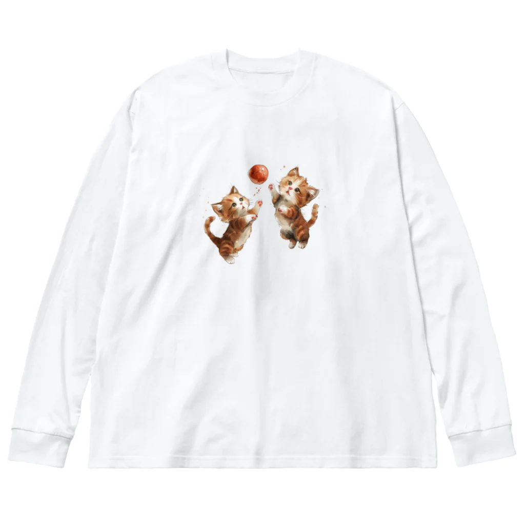 ronstr_のわちゃわちゃ子猫 Big Long Sleeve T-Shirt