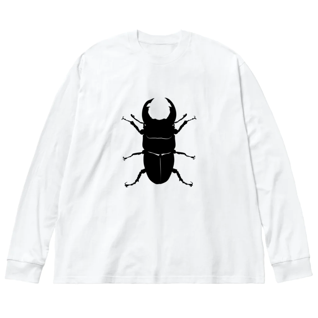 chicodeza by suzuriのオオクワガタ Big Long Sleeve T-Shirt