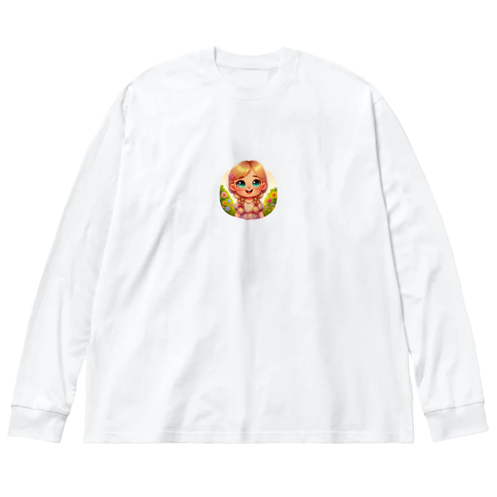 yielanggo007の輝く瞳女の子 Big Long Sleeve T-Shirt