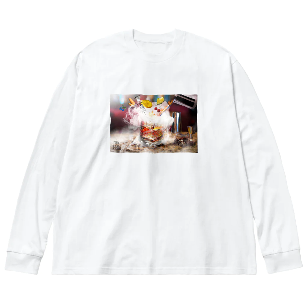 KILIKOStudiosの東京切子ロックグラス Big Long Sleeve T-Shirt