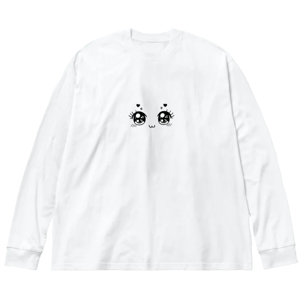 yielanggo007の可愛い瞳 Big Long Sleeve T-Shirt