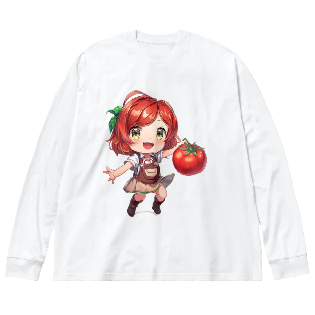 なお by Naos_Azure_Kaleidoscopeの元気なトマミィちゃん ビッグシルエットロングスリーブTシャツ