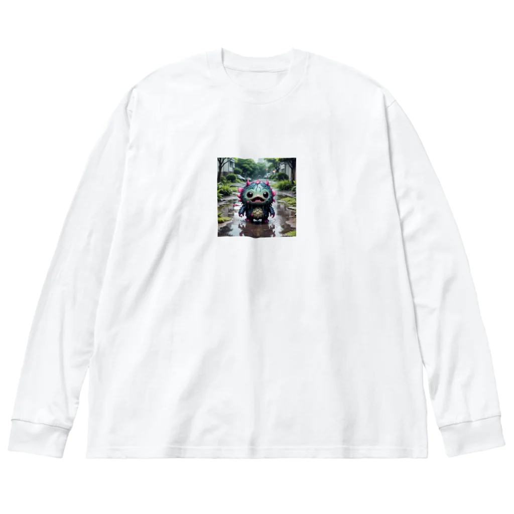 AI妖怪大図鑑の水たまり妖怪　ちゃぷらん Big Long Sleeve T-Shirt