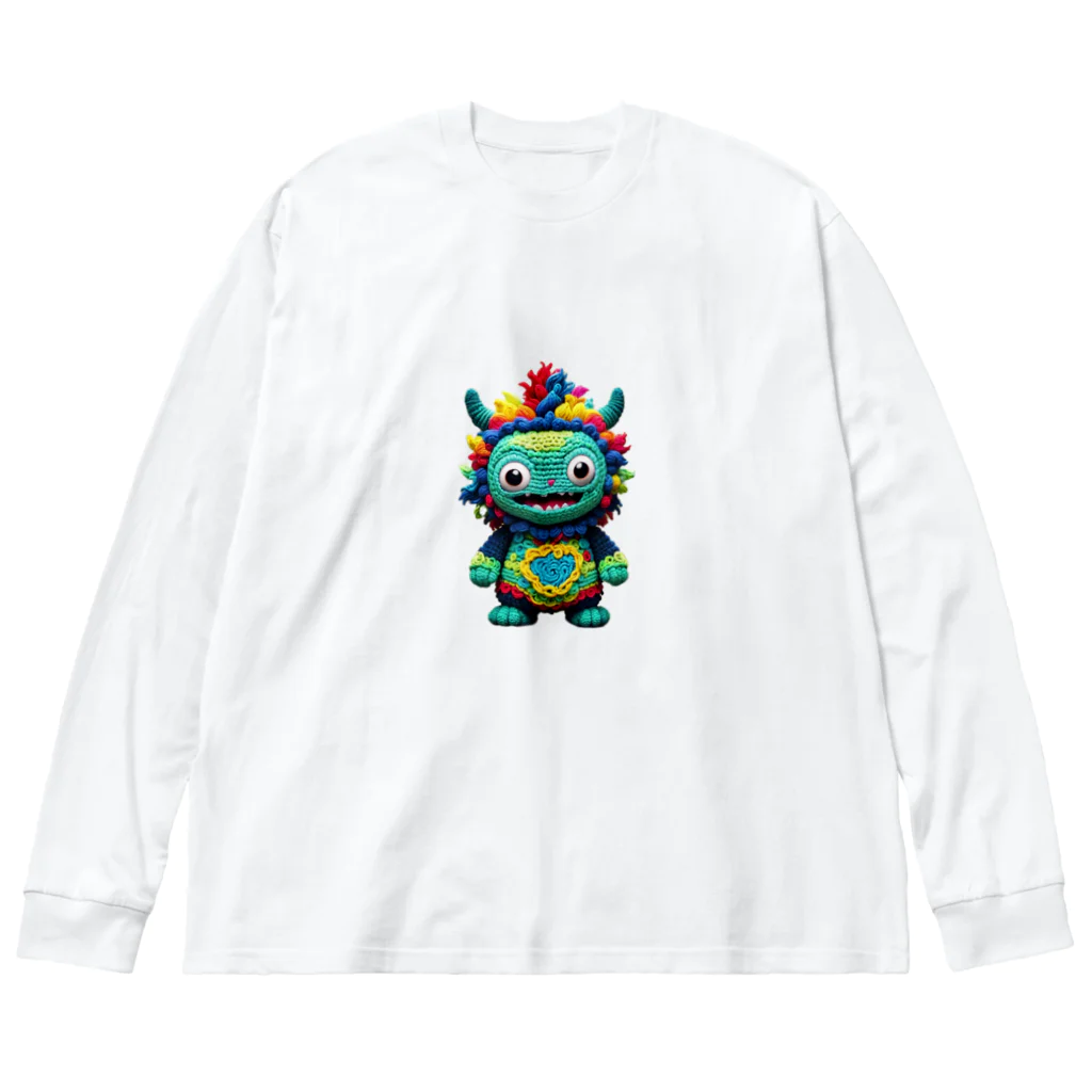 AI妖怪大図鑑の毛糸妖怪　アムヤン Big Long Sleeve T-Shirt