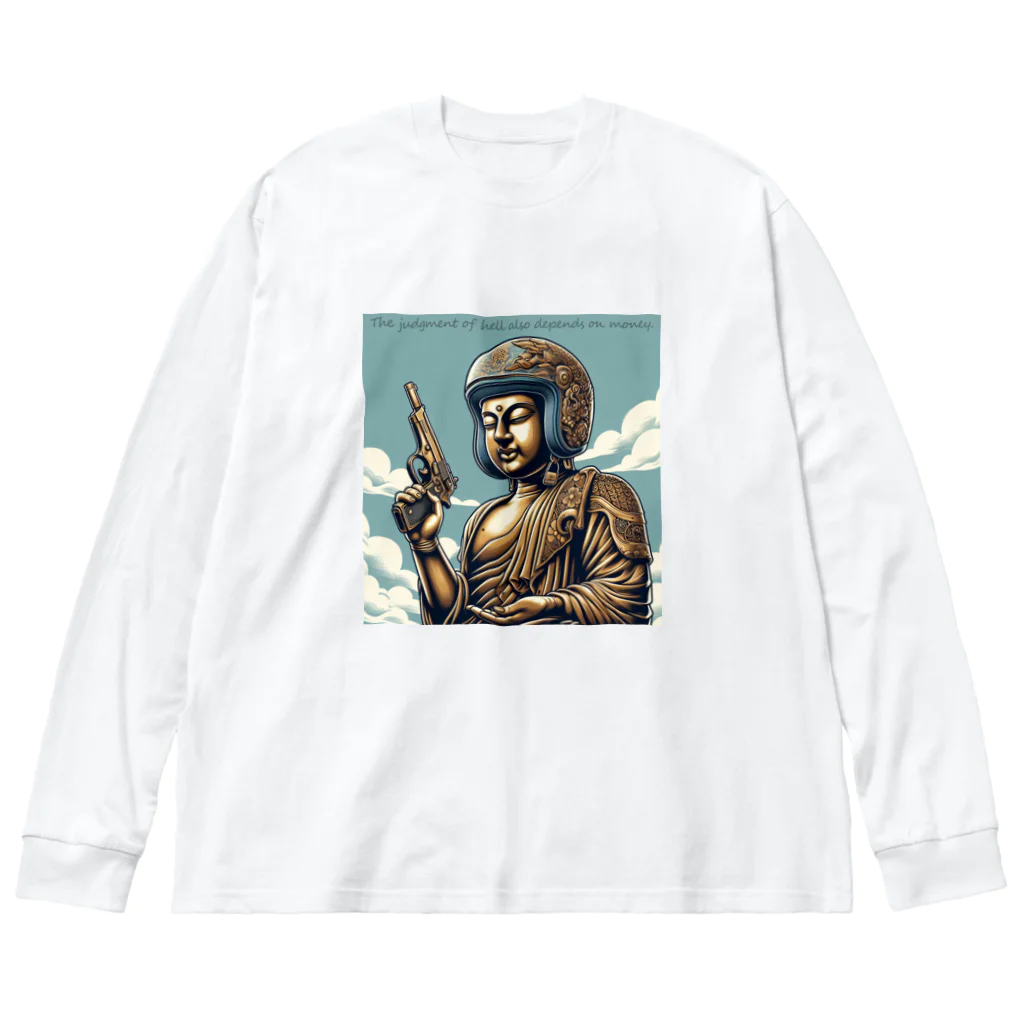 shime_savaの地獄の沙汰も金次第 Big Long Sleeve T-Shirt