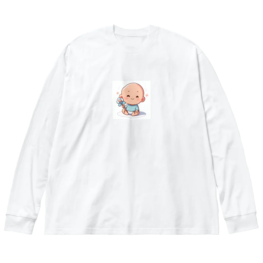 アミュペンの可愛らしい赤ちゃん、笑顔🎵 Big Long Sleeve T-Shirt