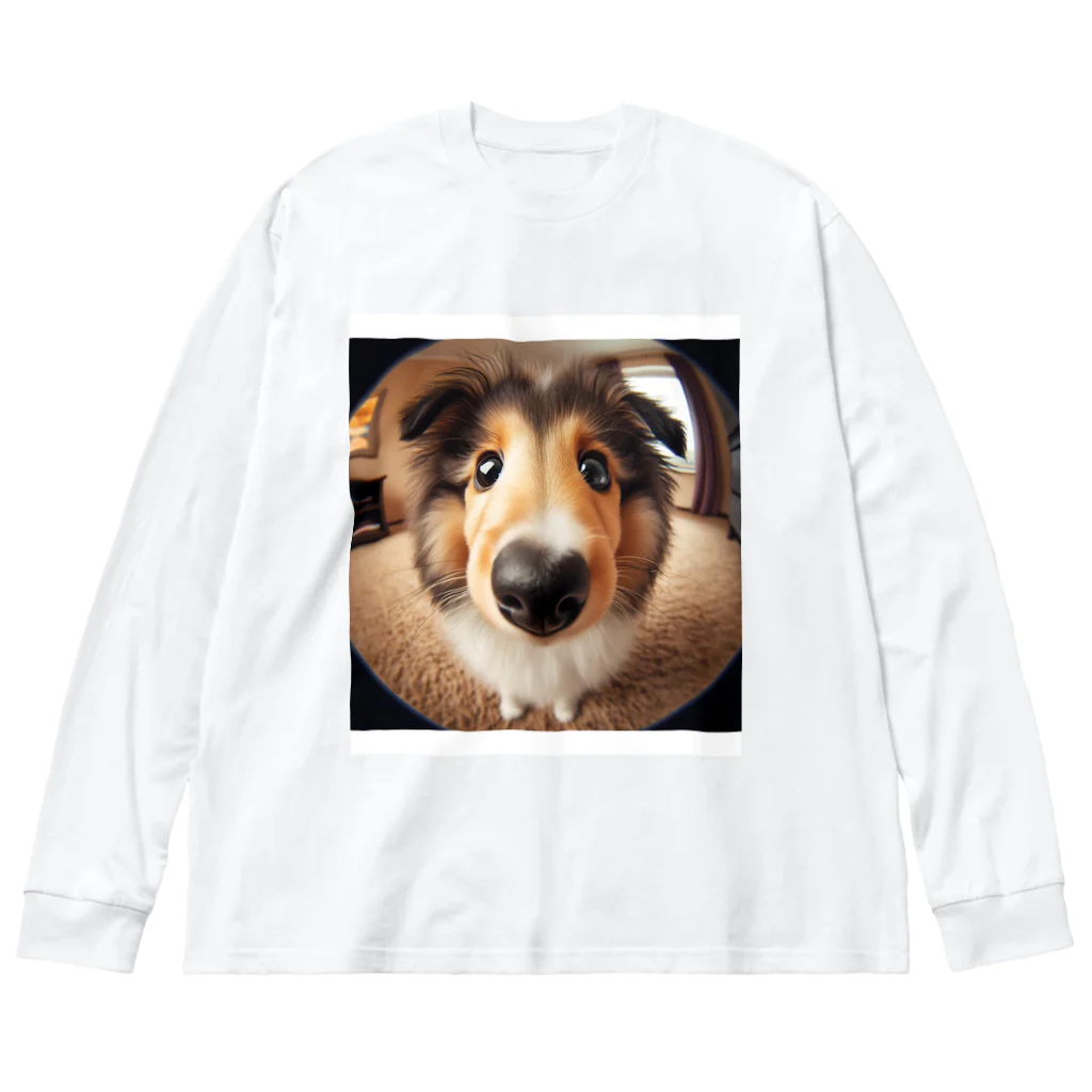 mermaidのcollie Big Long Sleeve T-Shirt