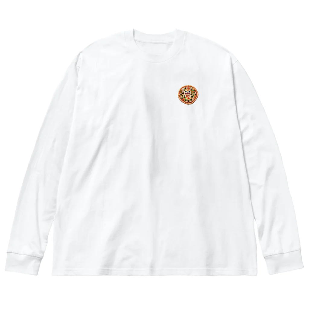 AI妖怪大図鑑のピザ妖怪　ラザピー Big Long Sleeve T-Shirt