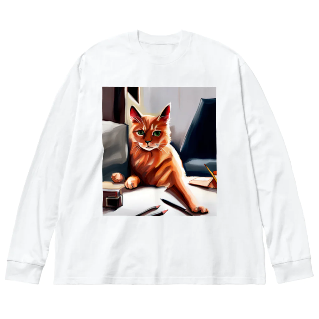 ソルブラインのお仕事猫「ブライ」 Big Long Sleeve T-Shirt