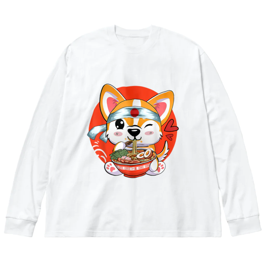 World_Teesのこのかわいいコーギーは、ラーメンやアニメが大好きな、10代の女の子に最適なプレゼントです。 Big Long Sleeve T-Shirt