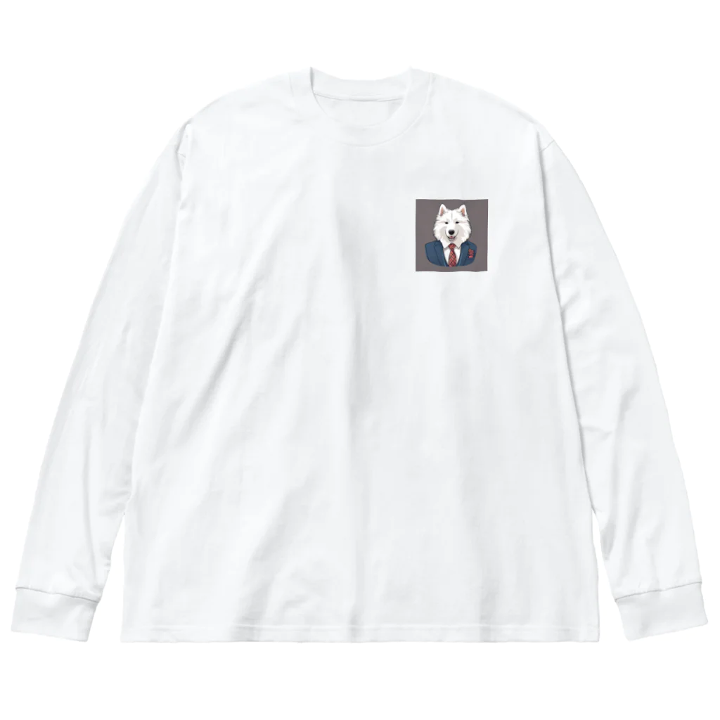 camo_nのSAMOYED Big Long Sleeve T-Shirt