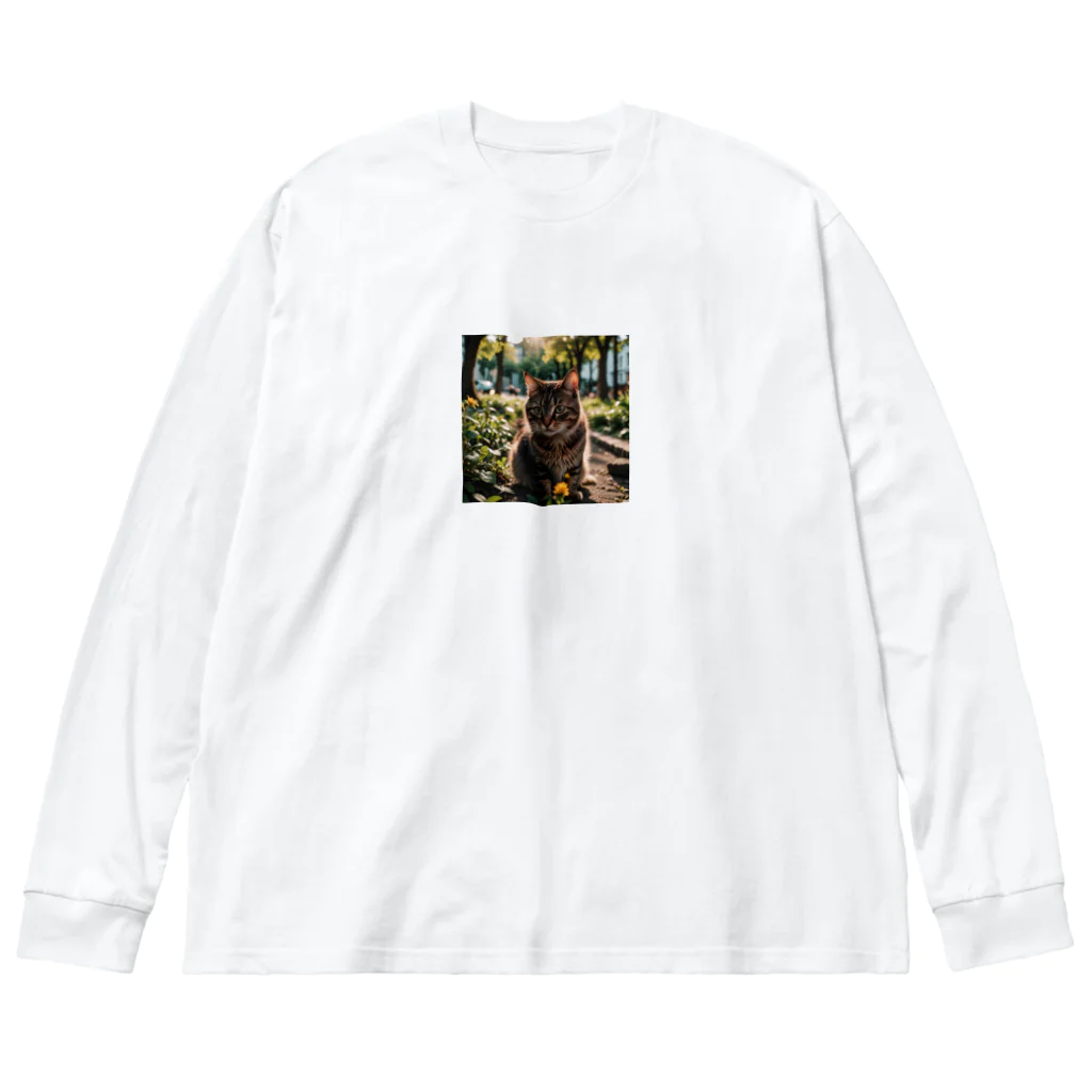 AI Design Labの旅する猫 Big Long Sleeve T-Shirt