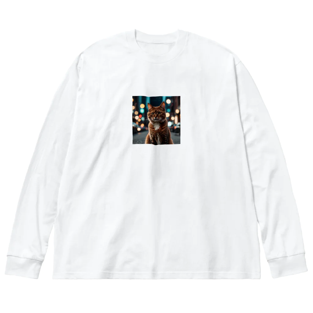 AI Design Labの勇敢な猫 Big Long Sleeve T-Shirt