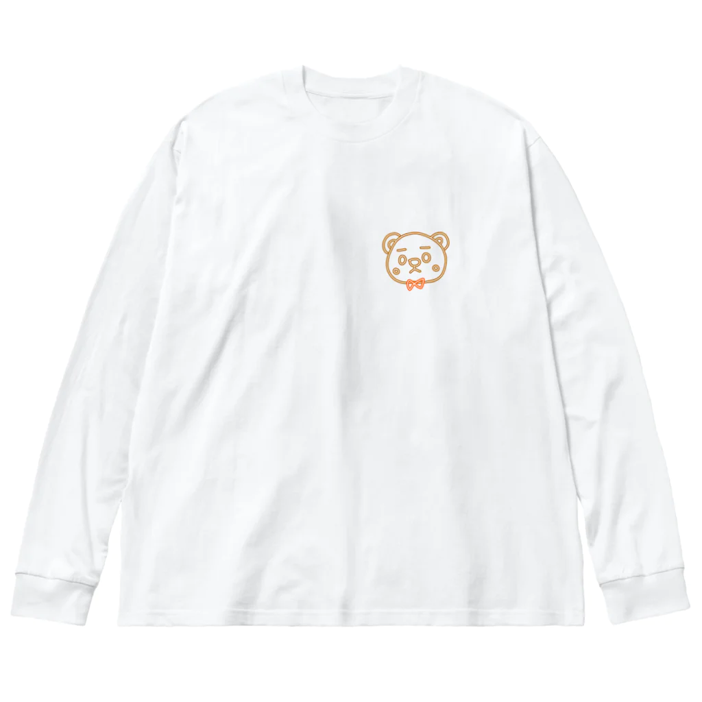 nyan(ΦωΦ)のくままくん ビッグシルエットロングスリーブTシャツ