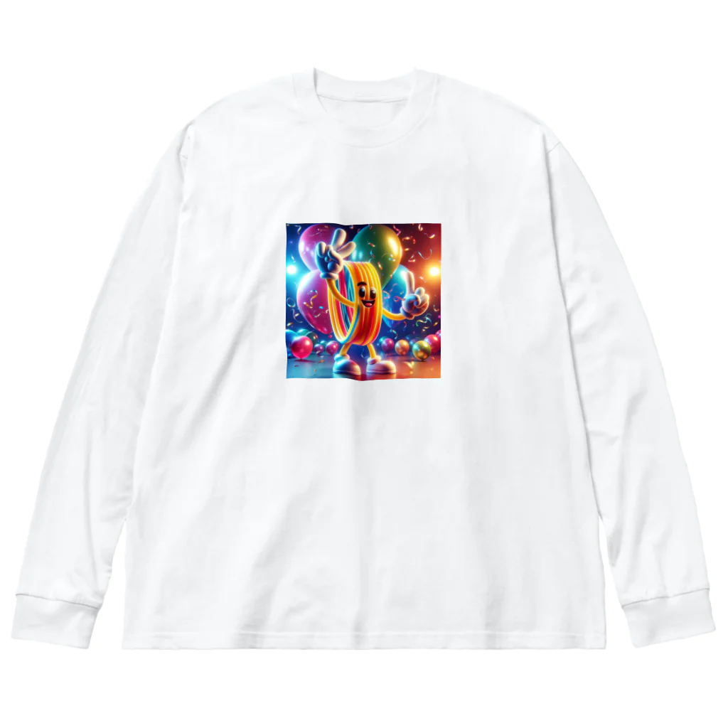 らばーばんどすとあの人型輪ゴム【イラスト風】 Big Long Sleeve T-Shirt