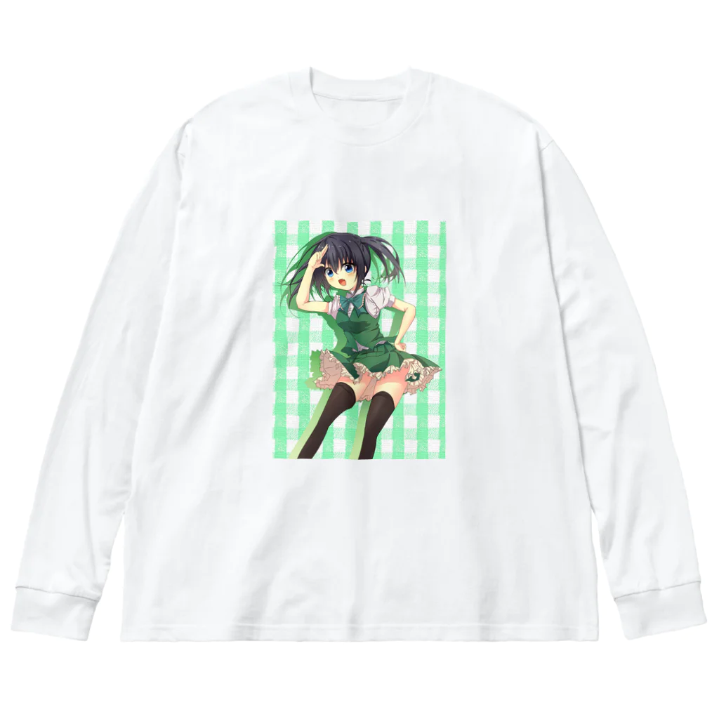 のだまクリエイターズらぼの緑ちゃん ビッグシルエットロングスリーブTシャツ