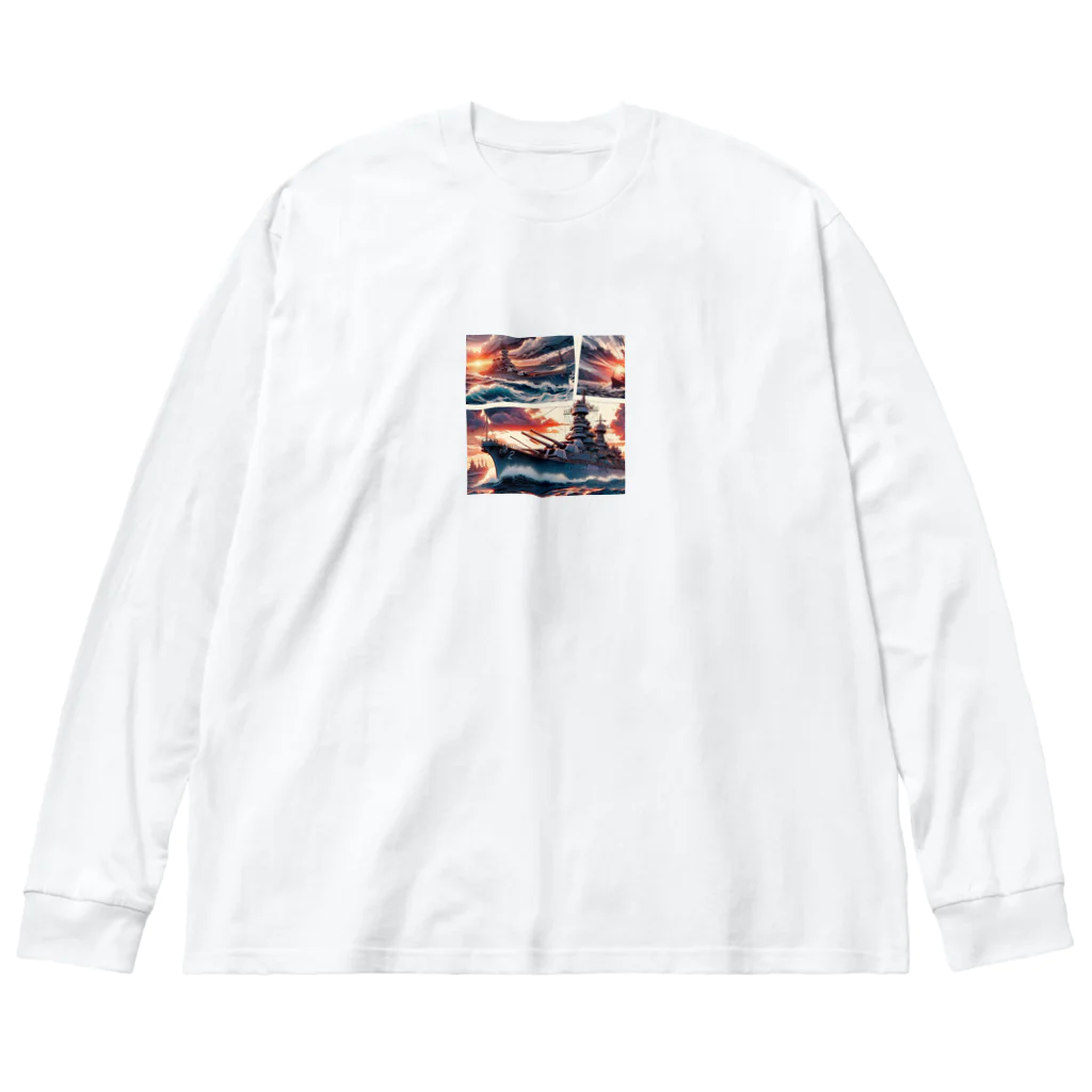 HERAX(へラックス）2号店の大日本帝国海軍戦艦大和～VOL2～ ビッグシルエットロングスリーブTシャツ