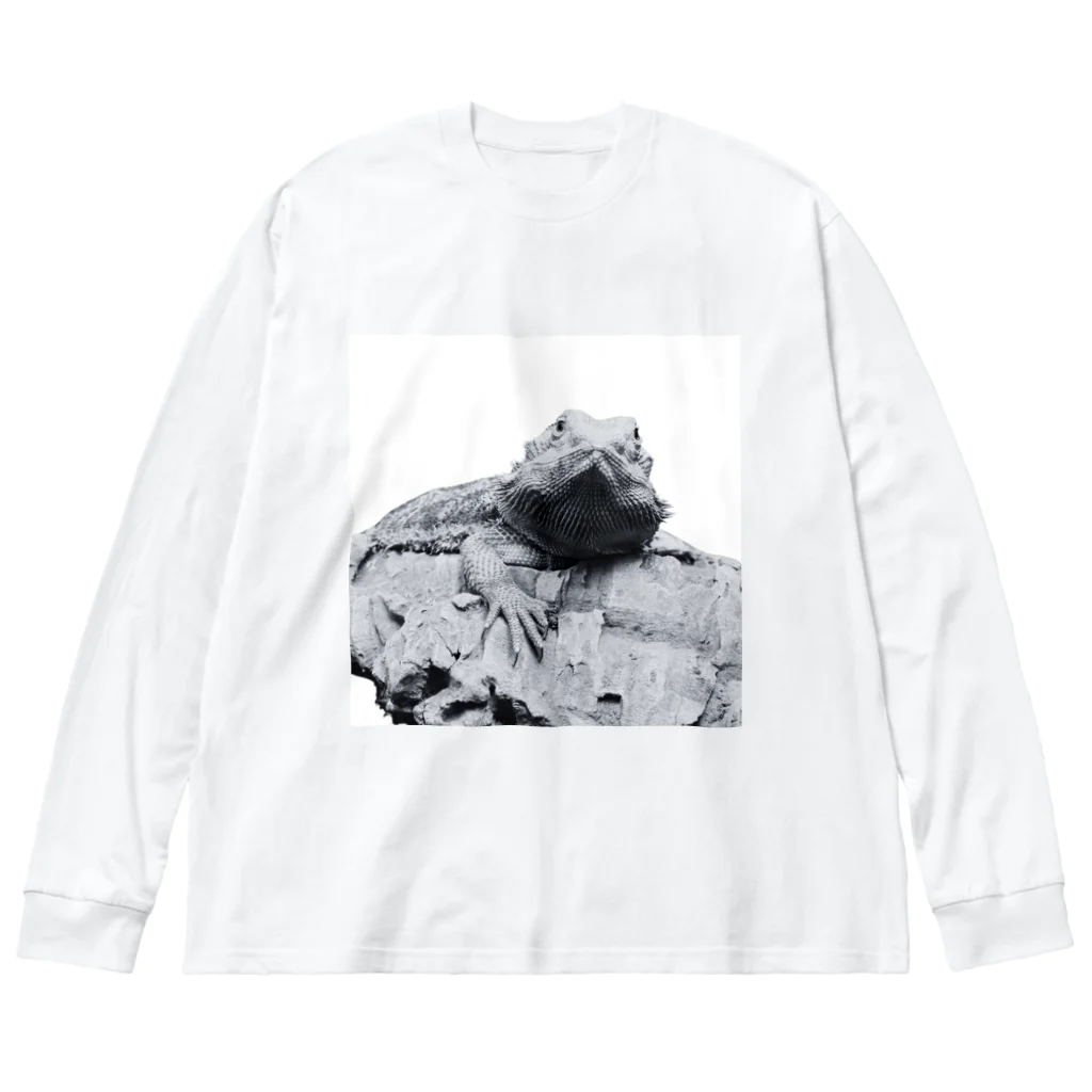 chiru×2のキメ顔フトアゴヒゲトカゲ Big Long Sleeve T-Shirt