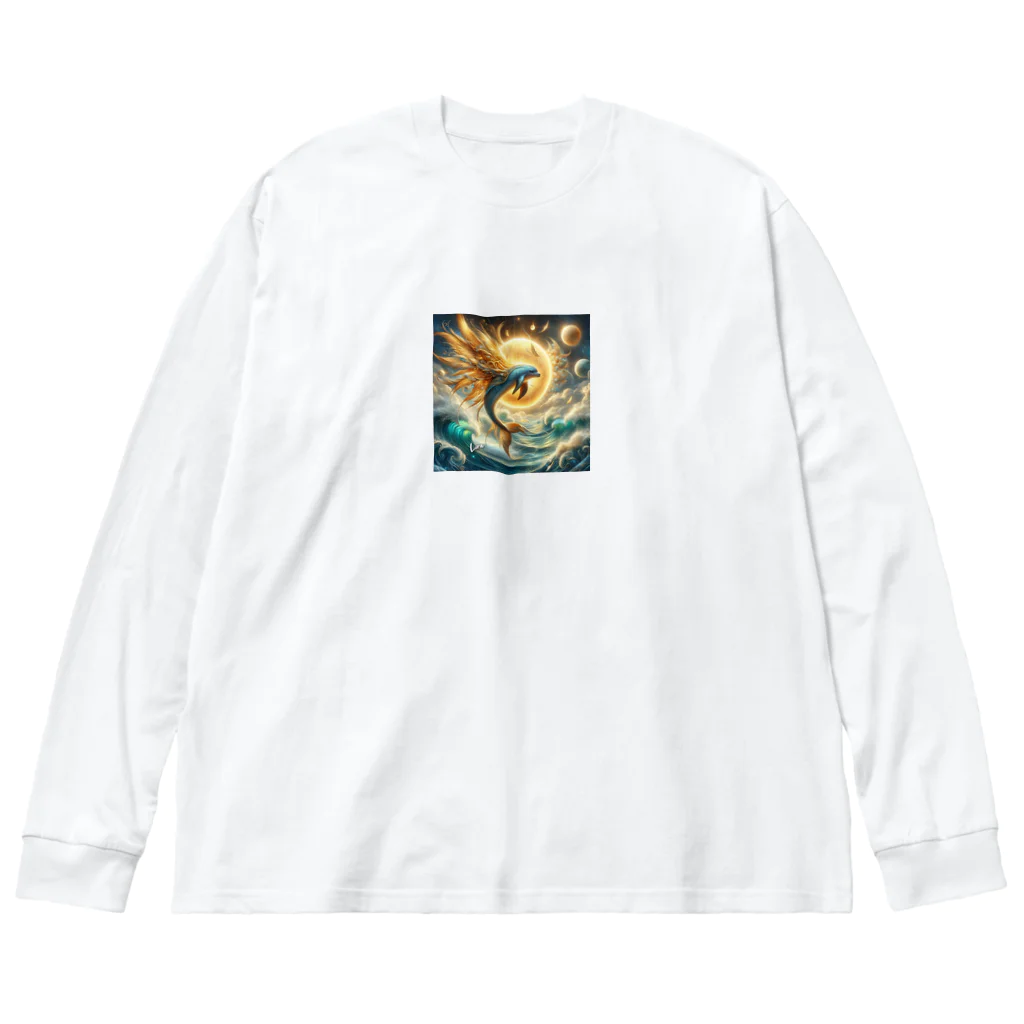 Lira-0011のLiraイルカ天使シリーズ～ Big Long Sleeve T-Shirt