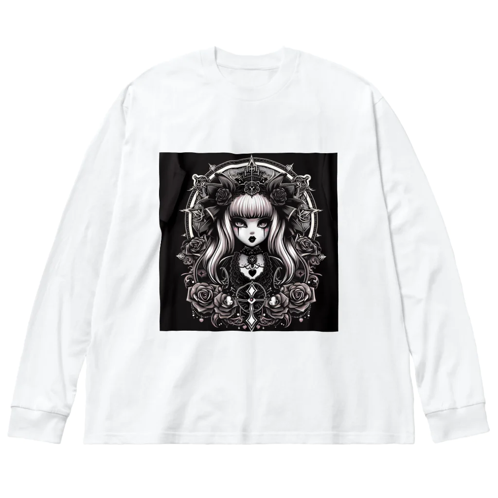 まんまるちゃんのゴスロリロゴ Big Long Sleeve T-Shirt