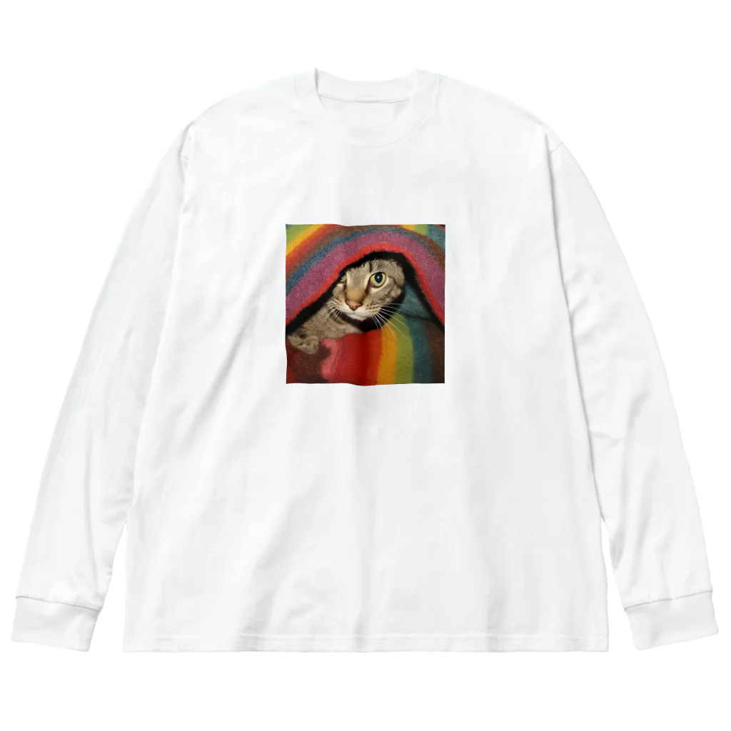 【生涯独身】僕と♀猫アテナのブランケット猫 Big Long Sleeve T-Shirt